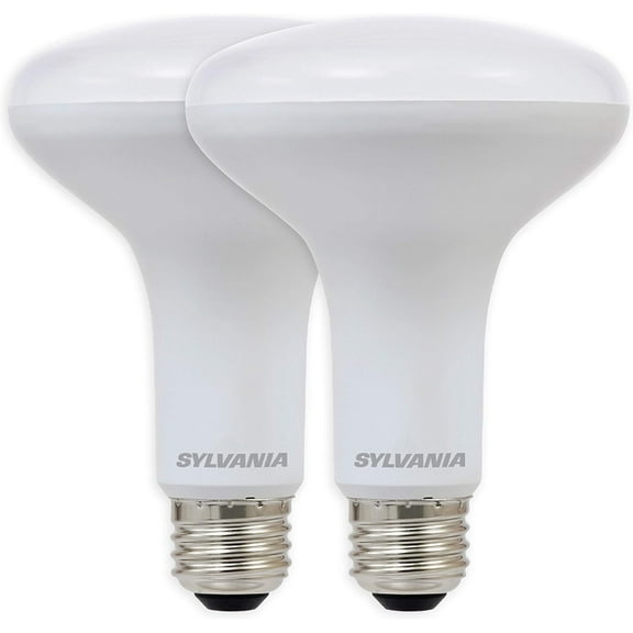 IYFFDFE-Sylvania LED Flood BR30 Light Bulb, 65W Equivalent Efficient 9W, 10 Year, 650 Lumens, Dimmable, 2700K, Soft White - 2 Pack (73954)