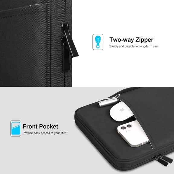 IYFFDFE-Tablet Sleeve Bag for 11 inch iPad A16 / 11 Inch iPad Pro M5 M4 / 11 inch iPad Air M3 M2 / 10.9" iPad / 10.2" iPad /10.9" ipad Air, 11 inchs Samsung Galaxy Tab A9+ Bag, Fit Magic Keyboard, Bl