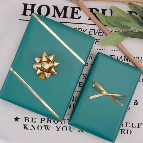 IYFFDFE-Teal Wrapping Paper Solid Color for Wedding, Birthday, Shower, Congrats, and Holiday - 30 inches x 32.8 feet