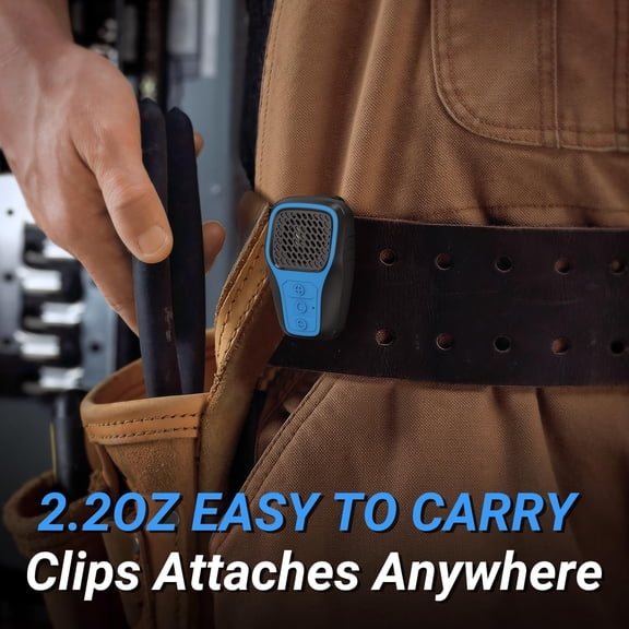 IYFFDFE-Wearable Bluetooth Speaker, IP67 Waterproof Clip-on Mini Portable Speakers, Wireless Clip Speaker with Built-in Mic, Hands-Free Music and Calls for Work/Riding/Golf/Outdoor(Blue)