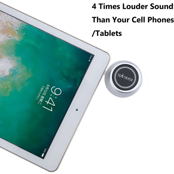 IYFFDFE-Wireless Mini Speaker 3.5mm Aux Input Jack, 3W Portable Speaker for Cellphone Tablet Laptop, Silver