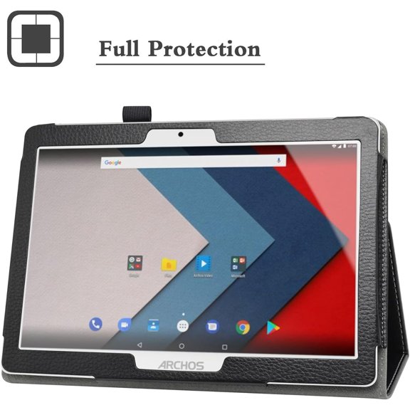 IYFFDFE-for SKYPAD 10 Case, PU Leather Folio 2-Folding Stand Cover for Sky Devices SKYPAD 10 / Digiland DL1036 10" Tablets, Black