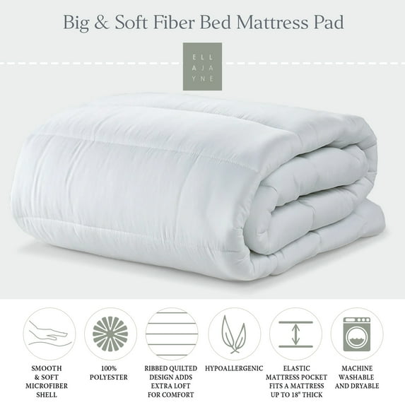 IYS Enterprises Big and Soft Mattress Pad - White