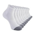 thumbnail image 1 of IYTR 10 Pack Men's Athletic Quarter Socks Breathable Moisture Wicking Cushioned Crew Socks for Running Walking Hiking Everyday Wear White S, 1 of 3