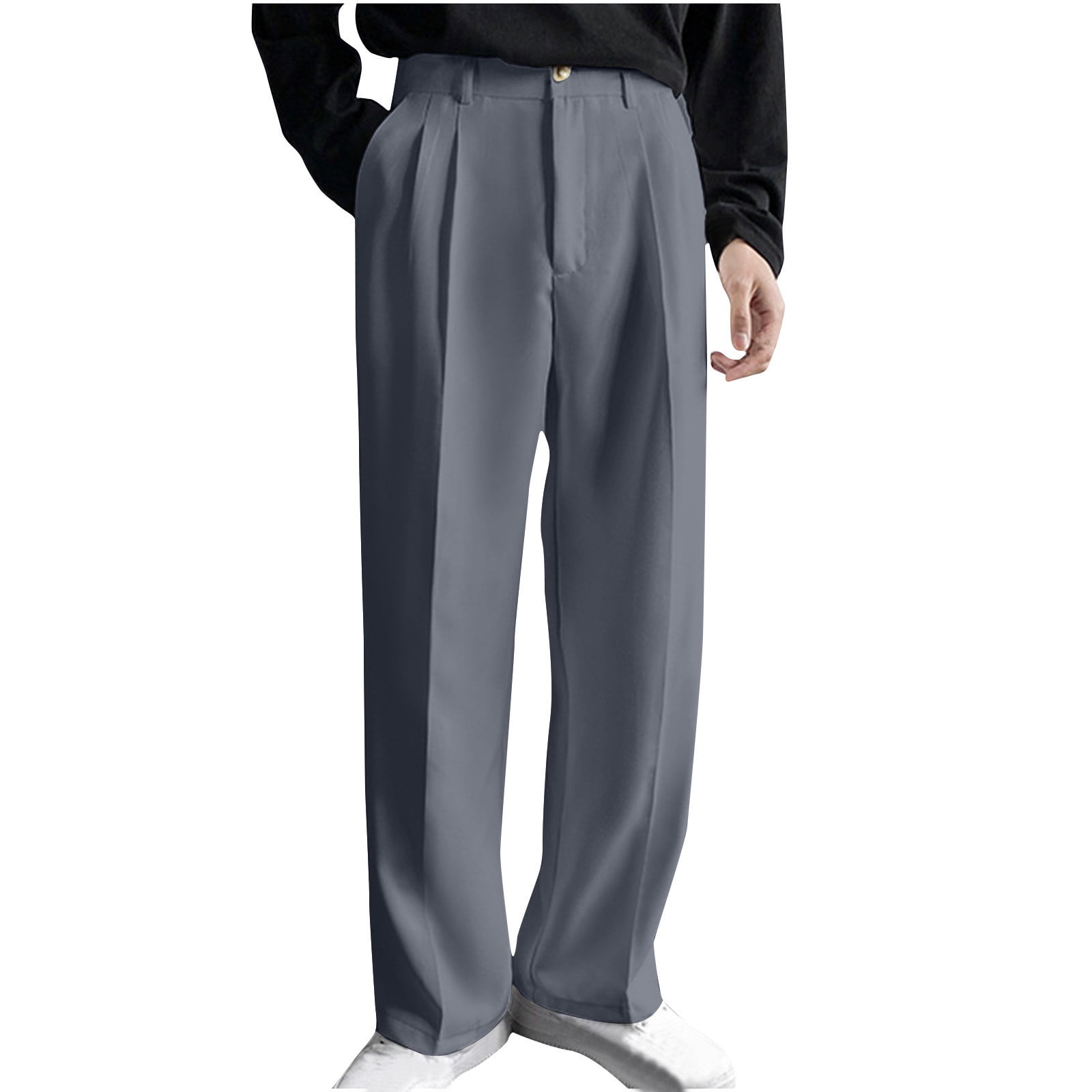 IYTR Dress Pants for Men Button Zipper Suit Straight Legs Pants Fashion Baggy Pants Comfy Sweatpants Hiking Solid Color Casual Trousers (Black,XL) - Walmart.com IYTR Dress Pants for Men Button Zipper Suit Straight Legs Pants Fashion Baggy Pants Comfy Sweatpants Hiking Solid Color Casual Trousers (Black,XL) - Walmart.com