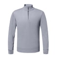 thumbnail image 1 of IYTR Fleece Lined Sweater Men Fall Fashion Quarter Zip Knitted Sweater Casual Warm Basic Sweaters for Fall and Winter (Gray,M), 1 of 7