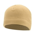 thumbnail image 1 of IYTR Home Prefer Mens Womens Beanie Fleece Knit Winter Hat Soft Warm Skull Beanie Cap Outdoor Warm Windproof Multi-Season Fleece Hats Khaki One Size, 1 of 4