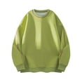 thumbnail image 1 of IYTR Long Sleeve T Shirt Men Sports Sweatshirt Spring Clothes Lightweight Crew Neck Leisure Loose Fit Solid Color Shirt (Green,XXXL), 1 of 4