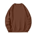 thumbnail image 1 of IYTR Men Round Neck Sweatshirts Casual Fashion Solid Color Pullover Long Sleeve Tops Sweatshirt, 1 of 1