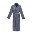 thumbnail image 1 of IYTR Men'S Winter Robe Flannel Robe Bathrobe Thickened Mens Coral Velvet Robe Long Home Clothes. Gray XL, 1 of 4