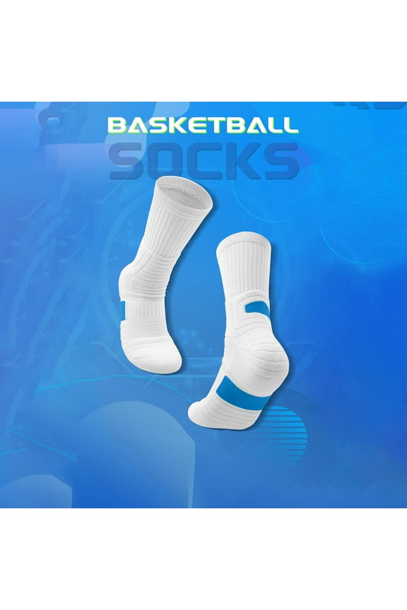 Men's Athletic Socks Fashion Color Block Comfortable Breathable Bottom Mid Length Socks