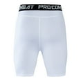 thumbnail image 1 of IYTR Men's Compression Shorts Sports Running Tights Baselayer Workout Gym Fitness Shorts Breathable Quick Dry Athletic Shorts with Phone Pocket White XXXL, 1 of 4
