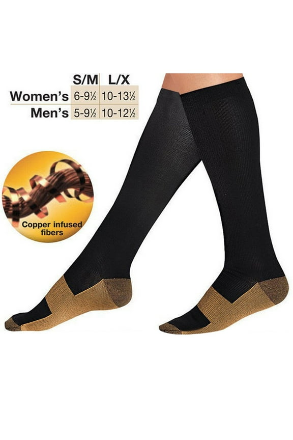 Men's Compression Socks Fashion Color Block Soccer Socks Non-Slip Long Socks Casual Sports Socks