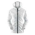 thumbnail image 1 of IYTR Men's Hooded Sunscreen Coat Summer Thin Sunscreen Jacket with Pocket Solid Color Long Sleeve Jacket Zipper Hooded Neck Coat White XL, 1 of 4
