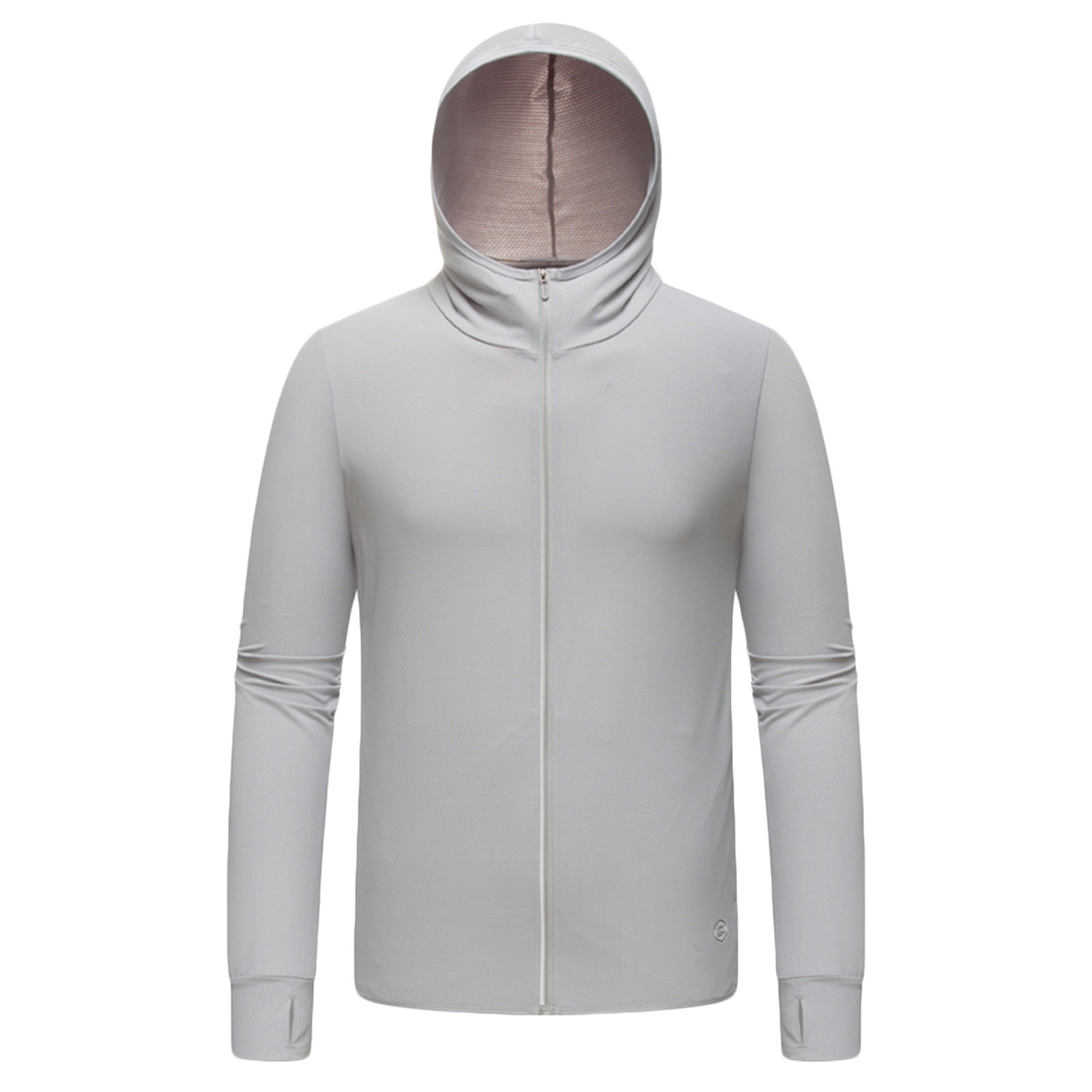【IONSEOUL】Closer thermal warmer full hood zip up 4FM221 IYTR Men's Long Sleeve Full Zip Up Cooling Hoodie Sun