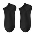 thumbnail image 1 of IYTR Men's Low Cut Socks Breathable Cotton Ankle Socks Comfortable Socks for Sneakers Black Free Size, 1 of 3