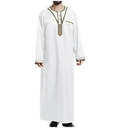sachin and babi light blue dress Men's Striped Abaya Spring Autumn Hooded Long Dress Muslim Arabic Jubba  Thobe Classical Caftano Islamic Dubai Turkey Qamis Homme main image 1