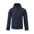 thumbnail image 1 of IYTR Men's Outdoor Jacket Windproof Fleece Winter Coats Thermal Soft Hiking Hooded Jackets with Pockets Blue XL, 1 of 6