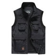 thumbnail image 1 of IYTR Men's Outdoor Sports Vest Lightweight Breathable Fishing Hiking Travel Vest Quick Dry with Multi Pockets Utility Vest Photographer Waistcoat Black XL, 1 of 1