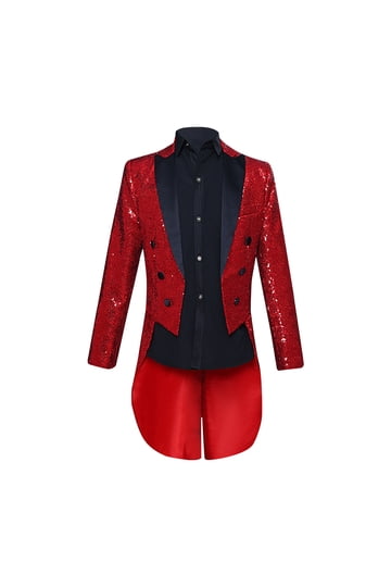 green emerald velvet dress Women's Red Long Coat Formal Dress, Elegant Double Breasted Coat for O main image 1