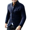 thumbnail image 1 of IYTR Men's Slim Fit Blazer Notch Lapel Single Breasted Business Suit Jacket Sport Coat with Pockets Dark Blue M, 1 of 1