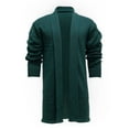 thumbnail image 1 of IYTR Men's Solid Color Shawl Collar Long Sleeve Open Front Cardigan Sweater with Pockets Green XL, 1 of 6