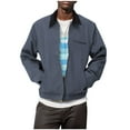 thumbnail image 1 of IYTR Men's Solid Color Workwear Jacket Full Zip Up Long Sleeve Sweatshirts Coat Lightweight Outdoor Work Jacket Gray XL, 1 of 6