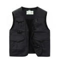 thumbnail image 1 of IYTR Men's Summer Outdoor Multi-Pocket Quick Dry Breathable Vest Lightweight Mesh Photography Waistcoat Fishing Hiking Travel Vest Black M, 1 of 1