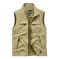 thumbnail image 1 of IYTR Men's Summer Outdoor Vest Lightweight Breathable Sleeveless Jacket Travel Quick Dry Hiking Vest with Multi Pockets Khaki M, 1 of 1