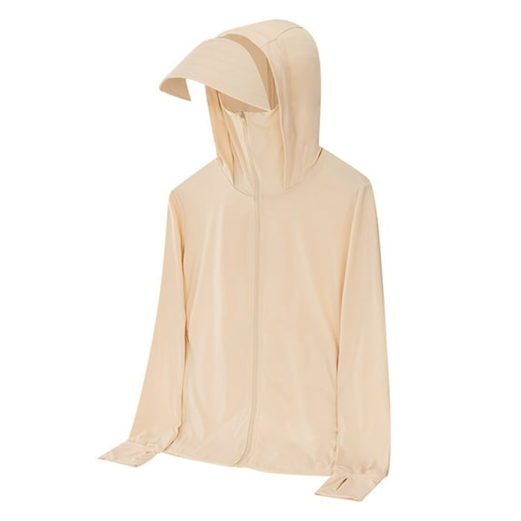 IYTR Men's Sun Protection Hoodie with Detachable Mask Hat Breathable Quick Dry Long Sleeve Hoodie for Outdoor Sports Running Cycling Fishing