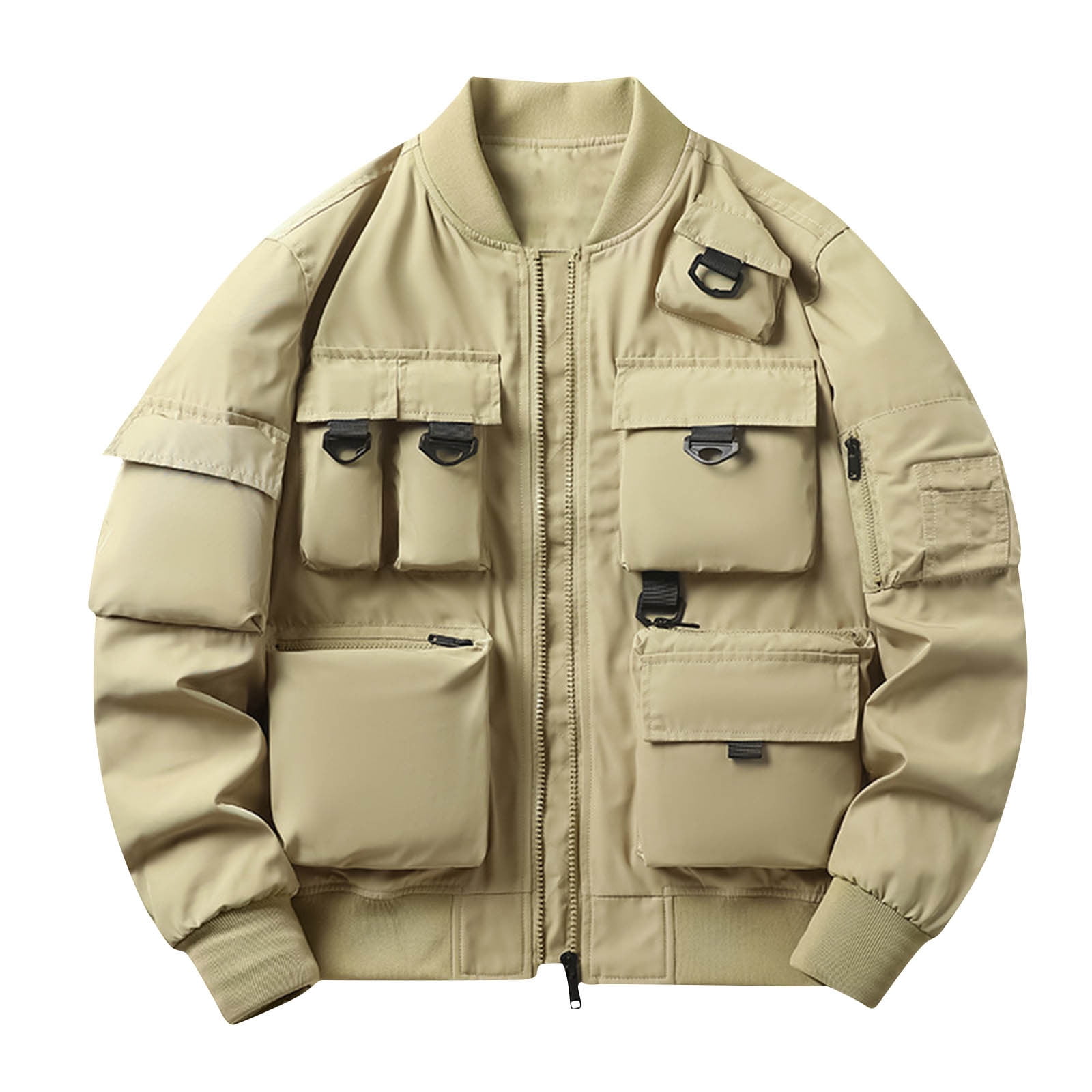 IYTR Men's Utility Jacket Multi Pocket Jacket Lightweight