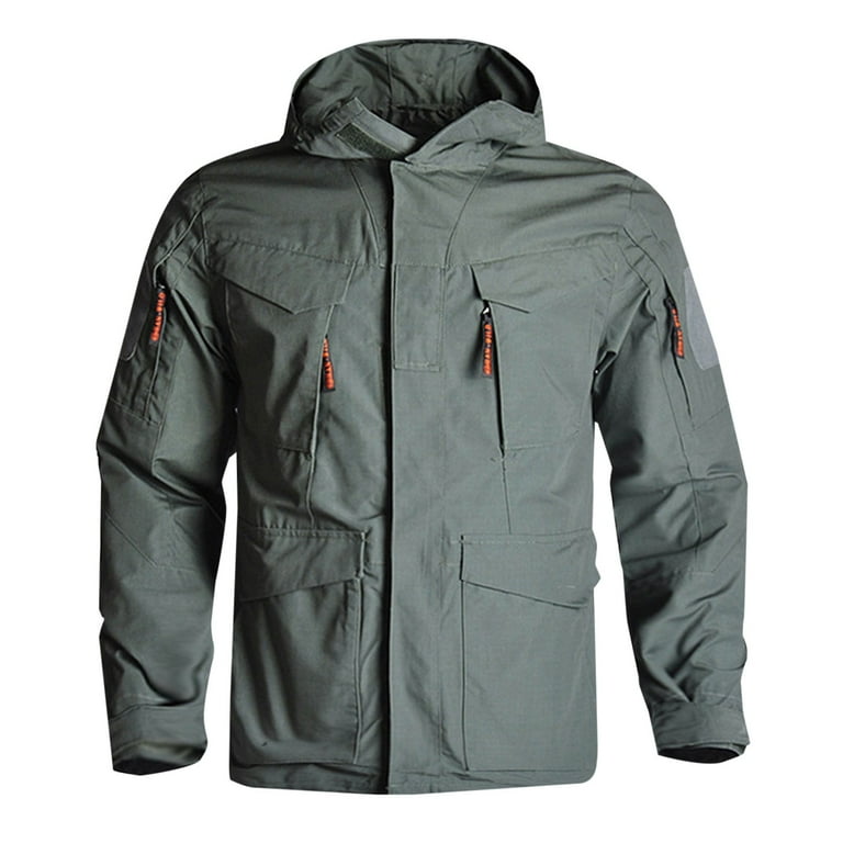 IYTR Men's Winter Jacket Warm Fleece Lined Windproof Hooded