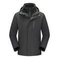thumbnail image 1 of IYTR Men's Winter Jacket Waterproof Windproof Fleece Hooded Warm Coats Thermal Snow Ski Outwear Black XXL, 1 of 1
