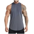 thumbnail image 1 of IYTR Mens Athletic Tank Tops Classic Comfortable Beach Tee Shirts Casual Solid Color Summer Comfy Round Neck Sleeveless T Shirts Gray M, 1 of 6