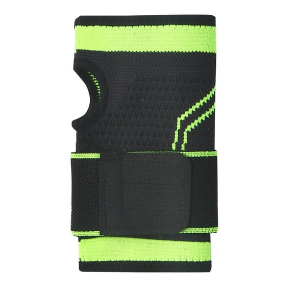 IYTR Mens Compression Wrist Sleeve Breathable Adjustable Hand Wrist Splint Support Fingerless Gloves for Hand Pain Relief Green M