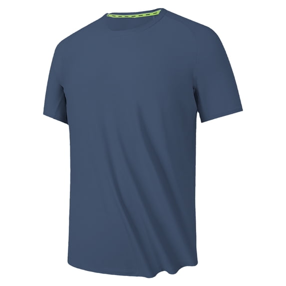 IYTR Mens Gym Shirt Summer Short Sleeve T Shirts Pullover Crewneck Comfort Lightweight Sports Shirts Casual Solid Color Fashion Comfy Dark Gray XXXXXL