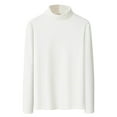 thumbnail image 1 of IYTR Mens Long Sleeve Shirts High Neck Thermal Base Layer Soft Mock Turtleneck Undershirt Pullover (White,XXXXL), 1 of 5