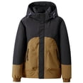 thumbnail image 1 of IYTR Mens Puffer Jacket Warm Thick Down Jacket Hooded Zip up Padded Coat Long Sleeve Thermal Outwear (Coffee,XXL), 1 of 9
