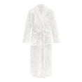 thumbnail image 1 of IYTR Mens Robe Solid Color Shawl Collar Fallow Cardigan Pocket Long Sleeve Nightclothes Bathrobe White M, 1 of 5