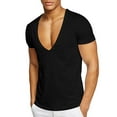 thumbnail image 1 of IYTR Mens Shirts Short Sleeve Loose Classic Solid Color T Shirts Gym Shirts Men Summer Crew Neck Casual Comfortable Blouses (Black,L), 1 of 7