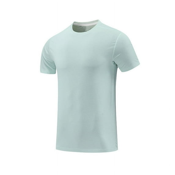 IYTR Mens Short Sleeve Shirts Crew Neck Basic Tops Classic Solid Color Tshirt Fashion Casual Loose Fitted Lightweight Raglan T-shirt (Green,M)