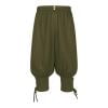 IYTR Mens Shorts Casual Elastic Waist Knee Strap Half Shorts Summer Fashion Solid Color Drawstring Baggy Workout Shorts Army Green L