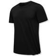 thumbnail image 1 of IYTR Mens Sports T Shirt Summer Solid Color Fashion Short Sleeve T Shirts Pullover Crewneck Quick Dry Fintness Athletic Shirts Comfy Casual Black L, 1 of 5