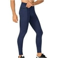 thumbnail image 1 of IYTR Mens Sweatpants Fitness Yoga Tight Fitting Running Training Pants with Pocket Fashion Solid Color Sweatpants Casual Hiking Baggy Pants Comfy Trousers (Navy,M), 1 of 8