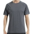 thumbnail image 1 of IYTR Mens T Shirts Comfy Fashion Short Sleeve T Shirts Pullover Crewneck Loose Lightweight Fitness Athletic Shirts Casual Solid Color Summer Dark Gray XXXL, 1 of 7