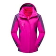 thumbnail image 1 of IYTR Mens Winter Jacket Comfy Thicken Warm Jacket Coat with Pocket Solid Color Zipper Hooded Neck Long Sleeve Jacket Hot Pink XXL, 1 of 1