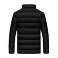 thumbnail image 1 of IYTR Mens Winter Jacket Warm Jacket Coats with Pocket Solid Color Zipper Stand-Up Collar Long Sleeve Jacket Orange L, 1 of 2