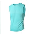 thumbnail image 1 of IYTR Mens Workout Tank Tops Round Neck Casual Comfy Summer Solid Color Quick Dry Sport Fitness Tee Shirts Sleeveless T Shirts Light Blue XL, 1 of 6