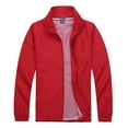 thumbnail image 1 of IYTR Mnes Lightweight Jackets Fashion Sun Protection Windbreaker Long Sleeve Zipper Outdoor Hiking Fishing Coats with Pockets (Red,XXXL), 1 of 4