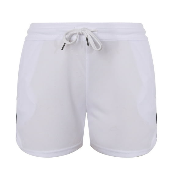 IYTR Solid Color Drawstring Workout Shorts Men Summer Casual Breathable Sweatpants Running Breathable Fitness Shorts White M